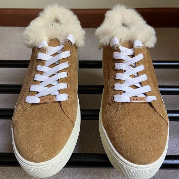 J SLIDES Shoes - J SLIDES Women Melia Platform Suede Sneakers NEW